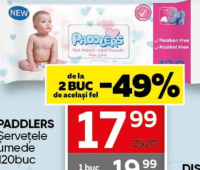 PADDLERS Șervețele umede 120buc