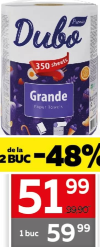 DIVO Prosop hârtie Grande 2str. 77m 1buc