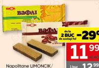 Napolitane LIMONCIK/CACAO cu fructoza 130g