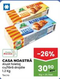 Casa Noastră Aluat foietaj cu/fără drojdie 1.2 Kg