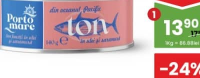 PORTO MARE Ton bucăți în ulei și saramură 160g