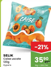 SELIK Caise uscate 120g