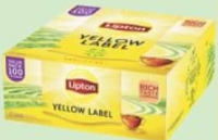 LIPTON Ceai negru Yellow Label 100pac