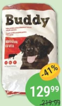 Hrană uscată p-u câini pui/vită Buddy 10kg