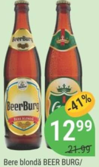 Bere blondă BEER BURG/ GOLDEN BEER 500ml