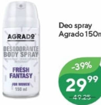 Deo spray Agrado 150ml
