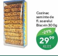 Bisvin Cozinac semințe de floarea soarelui 300g
