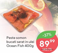 Ocean Fish Peste somon bucati sarat in ulei 400g