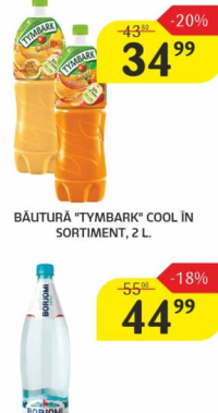 Băutură "Tymbark" Cool în sortiment, 2 L.