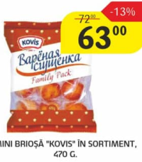 Mini brioșă "Kovis" în sortiment, 470 G.