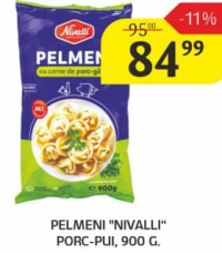 Nivalli Pelmeni Porc-Pui, 900 g