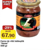 Hame Carne de vită înăbușită 500 gr