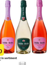 Vin spumant în sortiment "Mille Bolle" 750 ml
