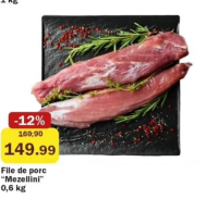 Mezellini File de porc 0,6 kg