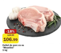 Mezellini Cotlet de porc cu os 1 kg