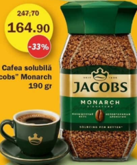 Jacobs Monarch Cafea solubilă 190 g