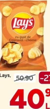 Lays Chips cu gust de cașcaval 170g
