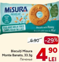 Misura Monte Banato Biscuiți 33.3g