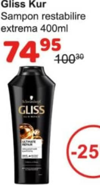Gliss Kur Sampon restabilire extrema 400ml