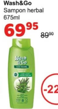 Wash&Go Sampon herbal 675ml