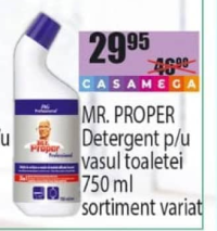 MR. PROPER Detergent p/u vasul toaletei 750 ml sortiment variat