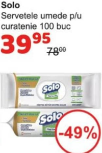 Solo Влажные салфетки для уборки 100 шт