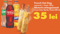 Fidesco Café French Hot-Dog 150g + Băutură carbogazoasă 500ml