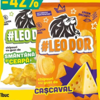 LEOD'OR Chips cu cașcaval/smântână și ceapă 100g