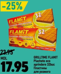 GRILLTIME FLAMIT Plachete eco aprindere 32buc