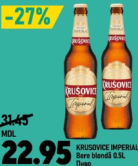 KRUSOVICE IMPERIAL Bere blondă 0.5L