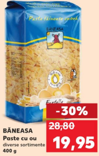 BĂNEASA Paste cu ou diverse sortimente 400 g