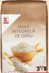 K-Classic Făină integrală de grâu 1 kg