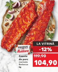 Coaste de porc marinate Barbecue kg