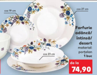 Ambition Fiori Farfurie adâncă/întinsă/desert porțelan 19/23/27 cm 1 buc
