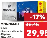 MONOMAH Ceai 1001 Nights diverse sortimente 45 plicuri 58 g - 90 g