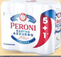 Peroni Nastro Azzurro Bere blondă 5,1% alcool 6 x 0,5 l