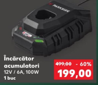Parkside Încărcător acumulatori 12 V / 6 A, 100 W 1 buc