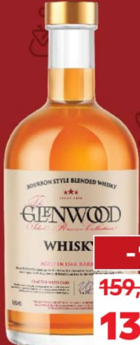 Glenwood Whiskey Bourbon / Irish 40% alcool 0,5 l