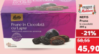 Nefis Prune în ciocolată 200 g
