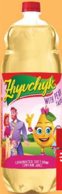 Jivcic Băutură răcoritoare carbogazoasă aromă pere / mere / lămâie 2 l
