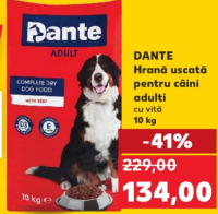 Dante Hrană uscată pentru câini adulți cu vită 10kg