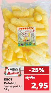 Enot Pufuleți bastonașe dulci 50 g