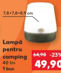 Crivit Lampă pentru camping 40 lm 1 buc