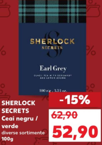 Sherlock Secrets Ceai negru / verde 100g