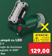 Parkside Lampă cu LED 12 V 1 buc