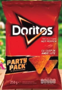 Doritos Nacho gust de brânză / hot pepper 160g