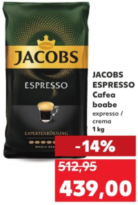 JACOBS ESPRESSO Cafea boabe expresso / crema 1 kg