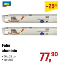Aro Folie aluminiu 50 x 28 cm