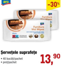 aro Șervețele suprafețe 40 buc