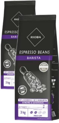 Rioba BARISTA Cafea boabe 3kg (de la 2 bucăți)